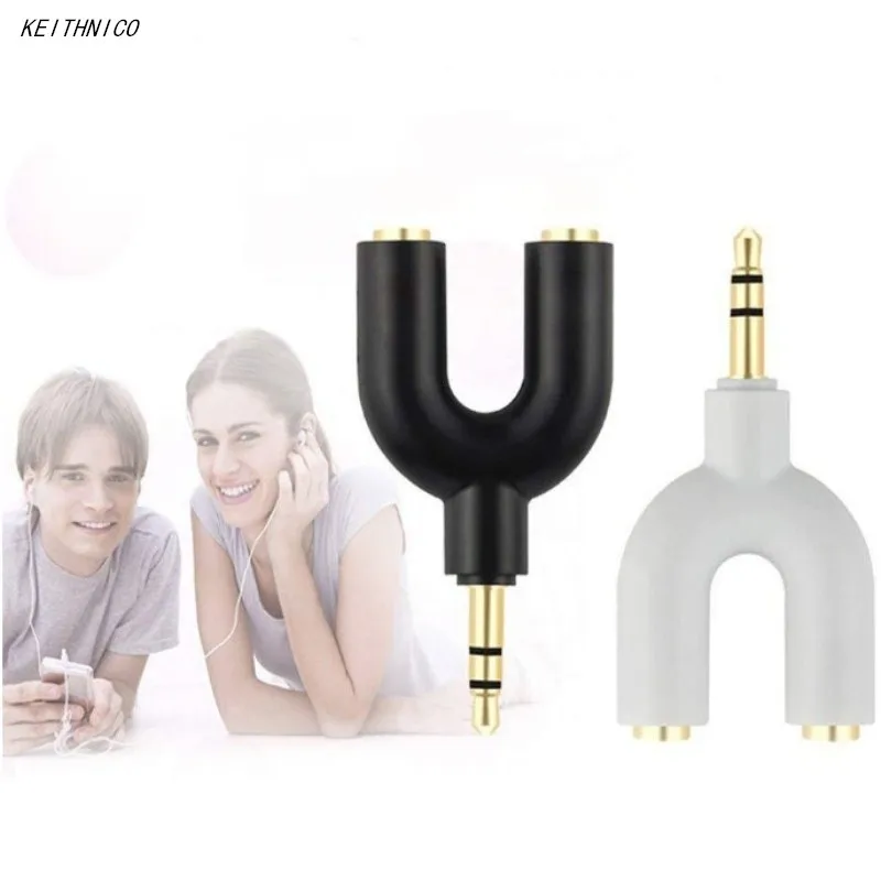 الصوت جاك الفاصل محول ، سماعة ، ميكروفون ، U الخائن ، محول لجميع 3.5 مللي متر جاك الأجهزة ، 1 المدخلات 2 الإخراج ، 3.5 مللي متر ، 2 قطعة