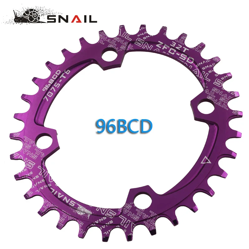 96BCD SNAIL 32T/34T/36T Bicycle Oval Chain ring Cycling A7075-T6 Ultralight Chainwheel MTB Bicycle Crankset Plate