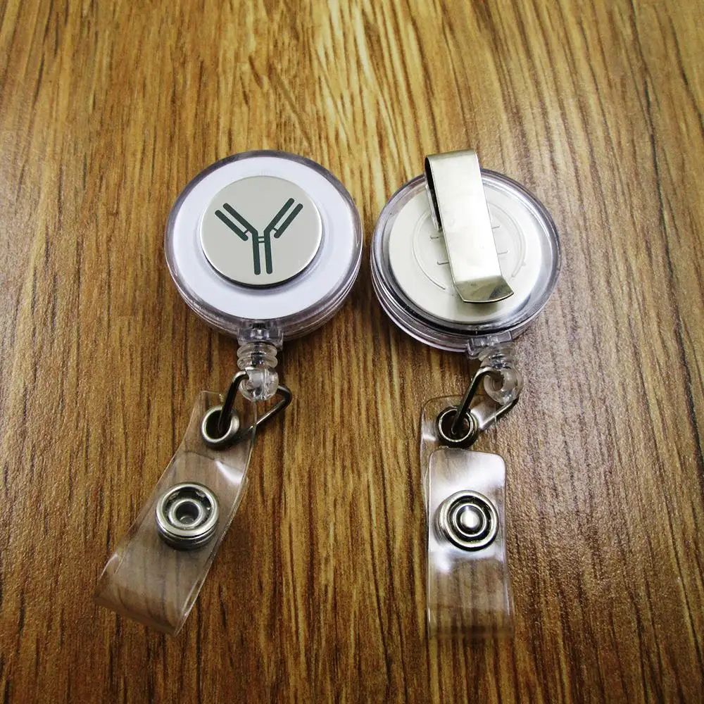 Antibody ID Badge Reel for Docter Nurse Teacher Student retractable recoil id badge holder work fun