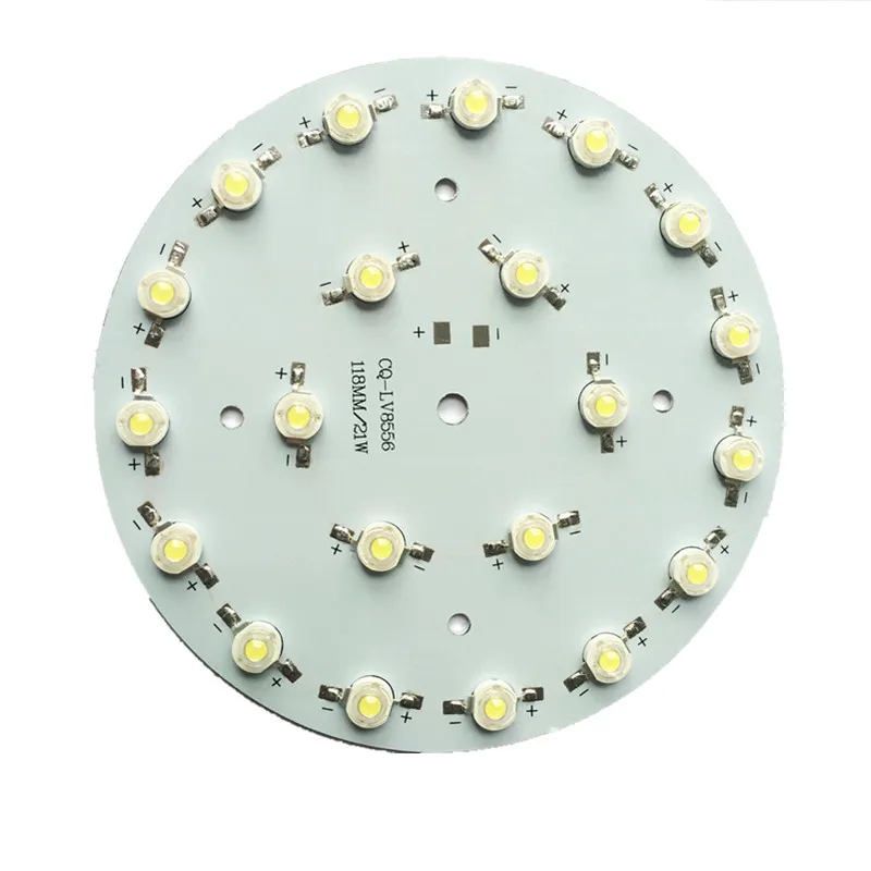 Base de alumínio para lâmpada de teto, led pcb platine dissipador de calor com chips de alta potência 3w 5w 7w 9w 12w 18w instalado para luz de teto