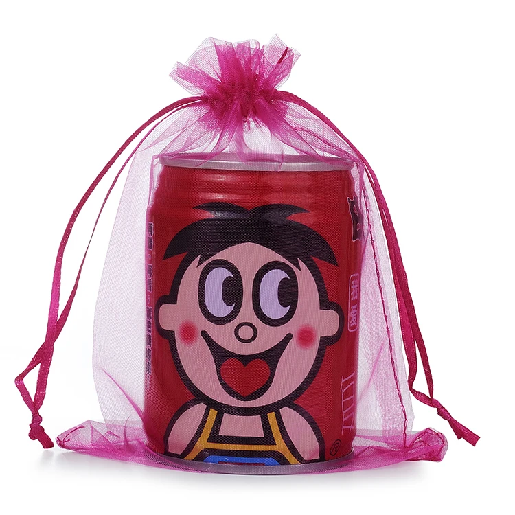 

13x18cm Rose Red Organza Jewelry Gift Bags Small Packaging Bags Pouches For Wedding Custom Logo Printed 100pcs/lot Wholesale