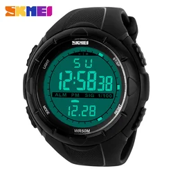 SKMEI Brand Digital Military Sports Watches Men 50M Waterproof Swim Climbing Outdoor Casual Clock Man Wristwatches Reloj Hombre