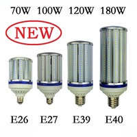 70W 100W 120W 180W E27 E40 LED Bulb Light E26 E39 street lighting High Bright 110V 220V Corn Lamp for Warehouse Engineer Square