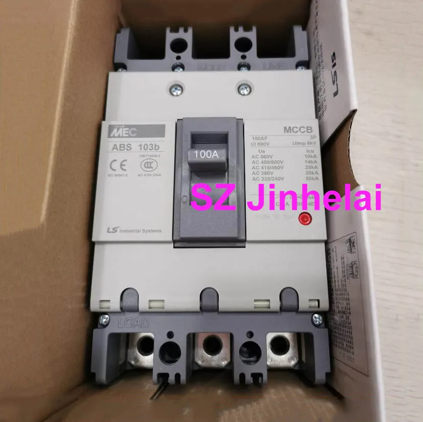 

ABS103b Authentic original ABS 103b LS Molded case circuit breaker ABS-103B Air switch 3P 15A/20A/30A/40A/50A/60A/75A/100A