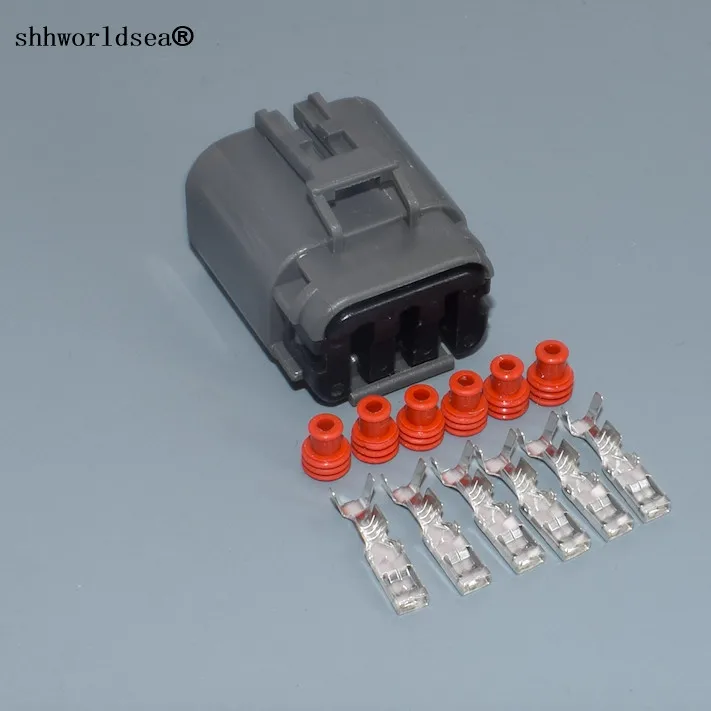 

Shhworldsea 6 pin auto male housing plug waterproof cable wiring harness connector 7223-1864-40