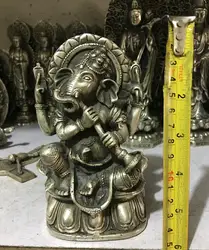 4 style selection. Elephant silver Statue of Fortune 15~17cm