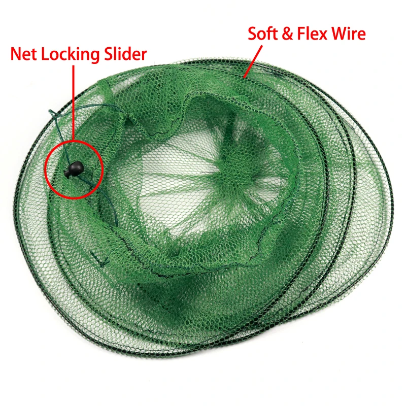 1 Piece 28cm X 42cm Small Mesh Fish Net Bag Foldable Fish Nets for Trout  Fly Fishing Pond / Carp Fishing Keeper - AliExpress 18