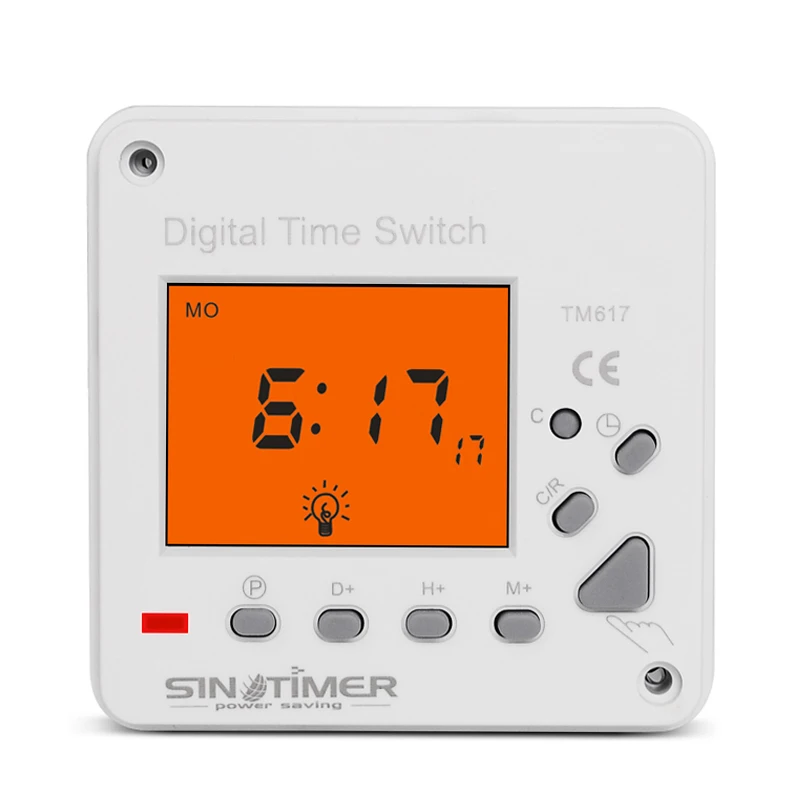 TM617 220V 230V 110V AC Electronic Digital 7 Day Weekly Electronic Programmable Timer Switch Time Relay Clock Control Blacklight