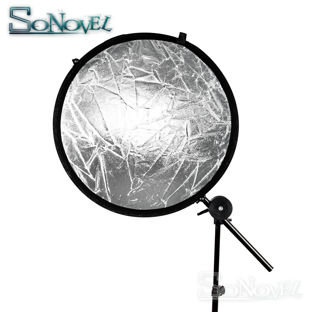 Réflecteur de photographie rond pliable Portable, 60CM 24 "5 en 1, sac de transport pour disque de Studio, accessoires de photographie