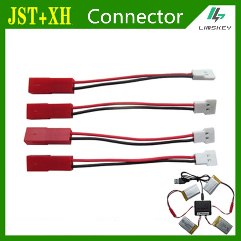 Cable for MJX x400 X300C X800 Udi U818 Charger Connectors line/Wiring of four axis Lipo battery JST and MX2.0-2P Wiring