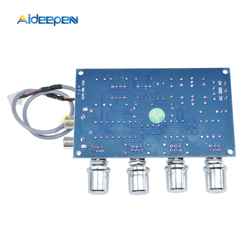 Imagem -06 - Placa Pré-amplificadora de Dois Canais Ne5532 Pré-amplificador Tonalidade Áudio 1224v ca Amplificador Interface com Cabo de Áudio 2543p