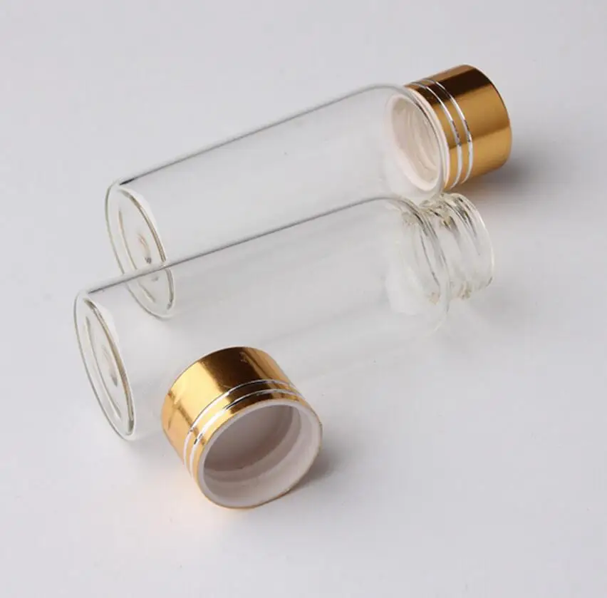 200pcs/lot diameter 27mm 25ml aluminum cover neck glass bottle storage candy bottles Wholesale