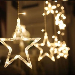 Star string 2.5M 138 luci a led ghirlanda di luce natalizia ghirlanda tenda a led per la decorazione di compleanno della festa a casa di nozze