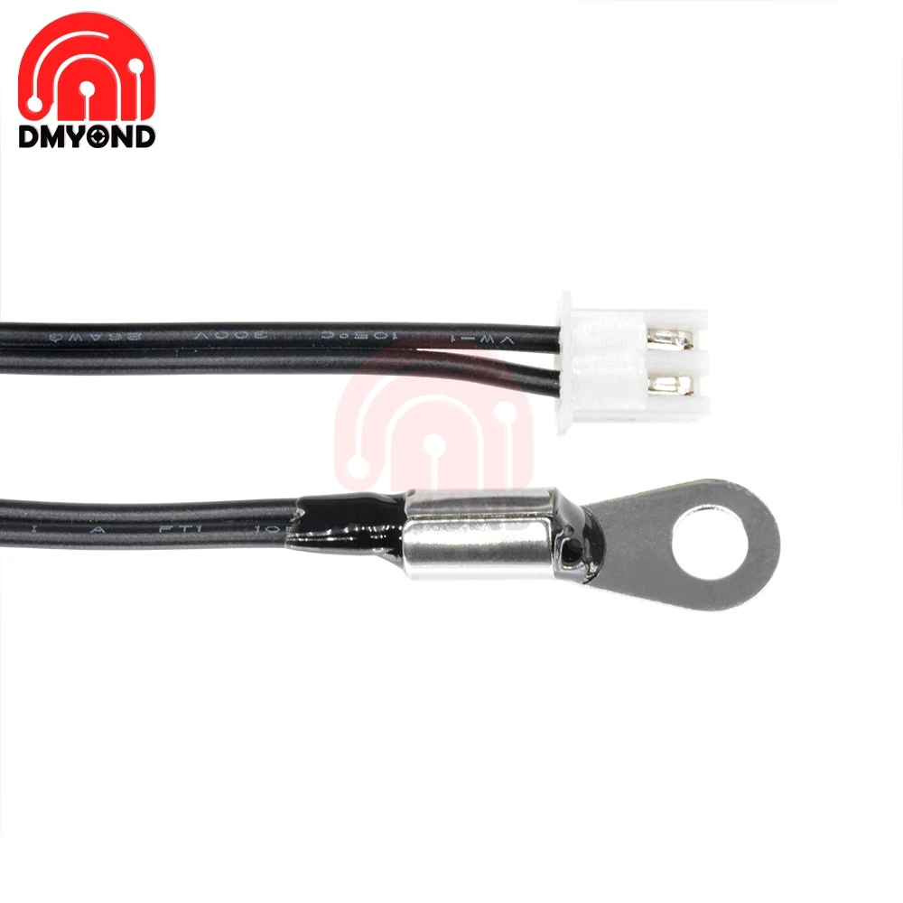 1m 100cm W1209 W1401 Waterproof NTC 10K 1% 3950 Thermistor Accuracy Temperature Sensor Wire Cable Probe Fixed Mounting Hole