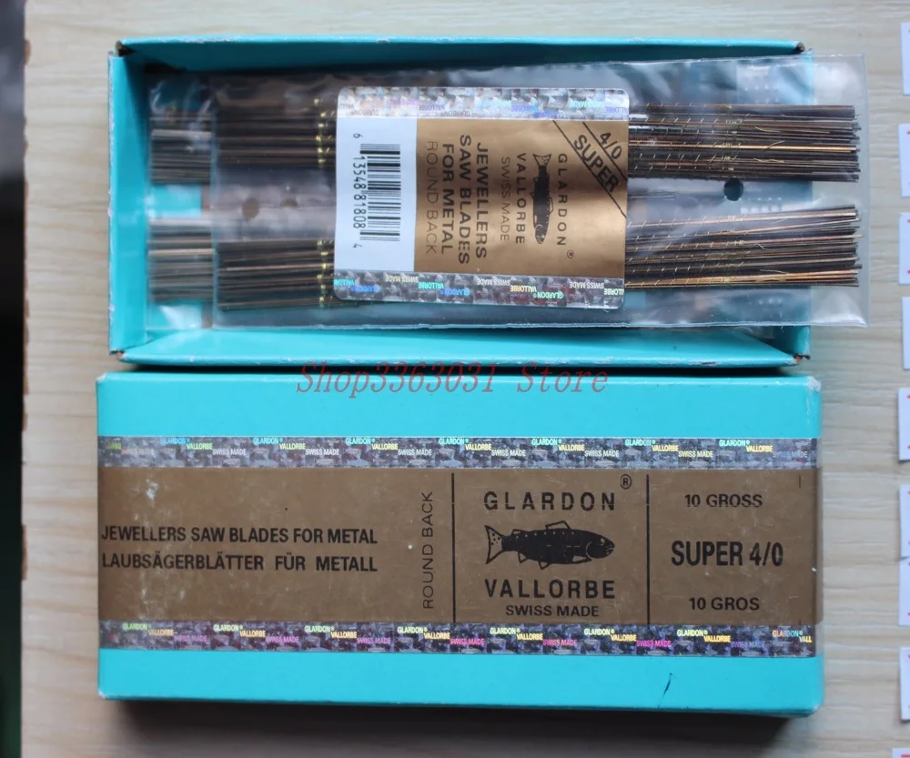 144 Pcs/Bag Glardon Vallorbe SawBlade for Jeweler saw frame