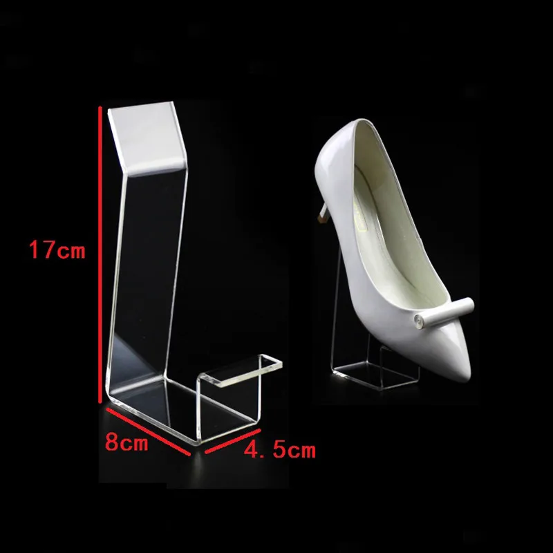 50pcs/lot High-heeled shoes presentation Display Rack Acrylic shoes shop Display Holder rack Shoe Cabinets