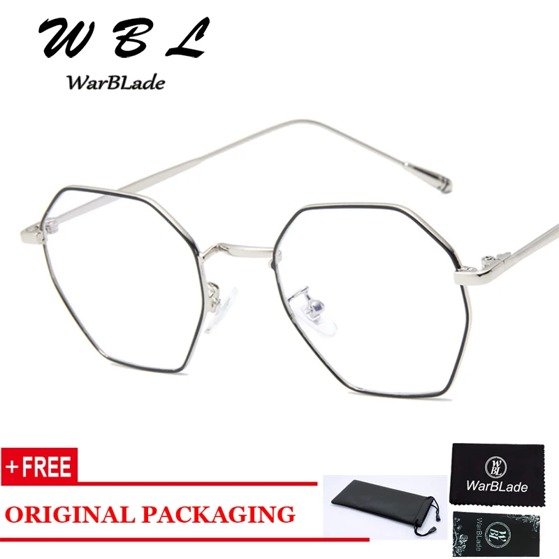 

WarBLade 2018 New hexagon Shapes Brand Designer Men Sunglasses Transparent Lens Sun Glasses Lady UV400 Hot sale