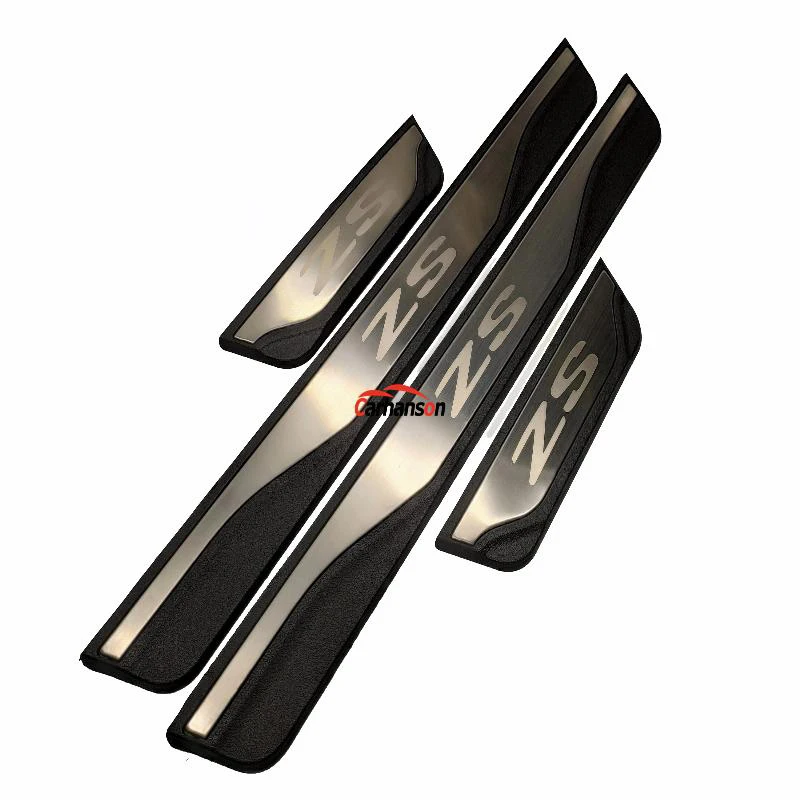 For Mg Zs EV 2020 Car Door Sill Scuff Plate Trim Auto Protector Accessories Stainless Steel Styling Sticker 2022 2019 2016 2018