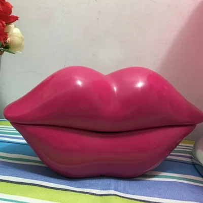 Landline Mini Telephone pink Lips Kiss Portable Corded phones for Children lady home fixed phone bedroom mouse table decoration