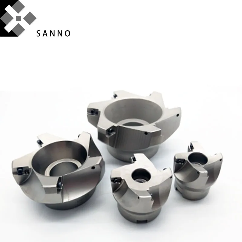 Square Face Milling Cutter Tools 75 Graus Fresa Bap400r63 80 Bap400r-63 80