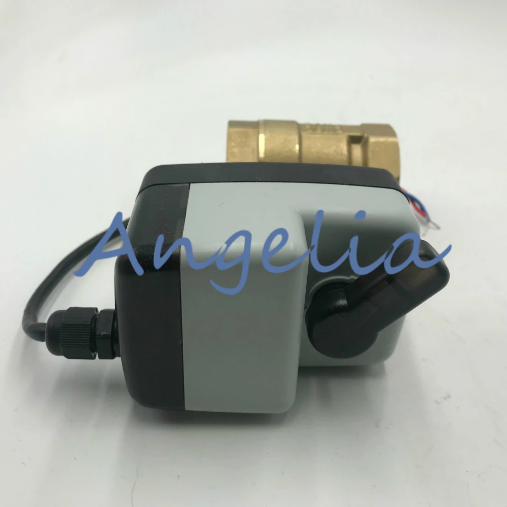 

AC110-220V (универсальный) G1/2" BSP DN15 Латунный 2-ходовой ручной и автоматический электропривод шарового клапана, нормально открытый