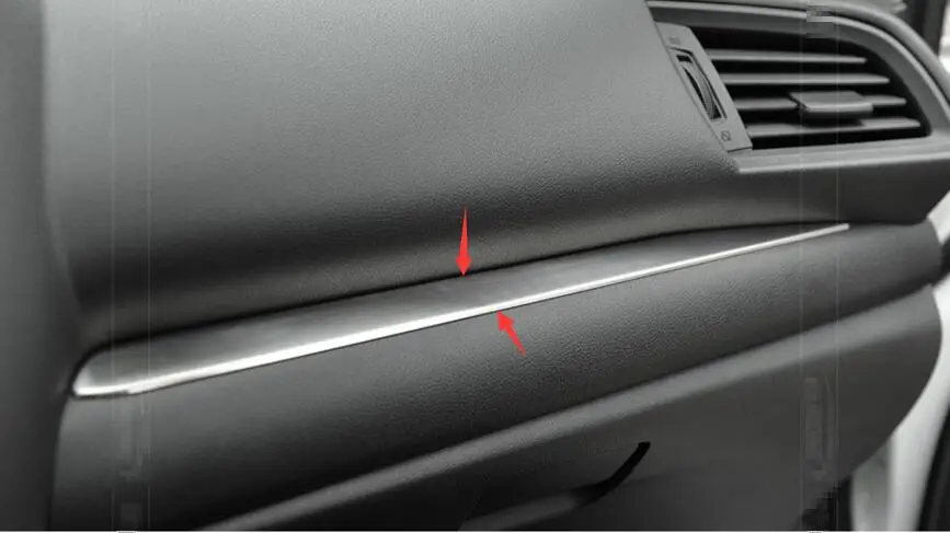 

Lapetus Center Console Stripe Decoration Cover Trim Fit For Honda FIT JAZZ 2014 2015 2016 Stainless Steel Accessories Interior