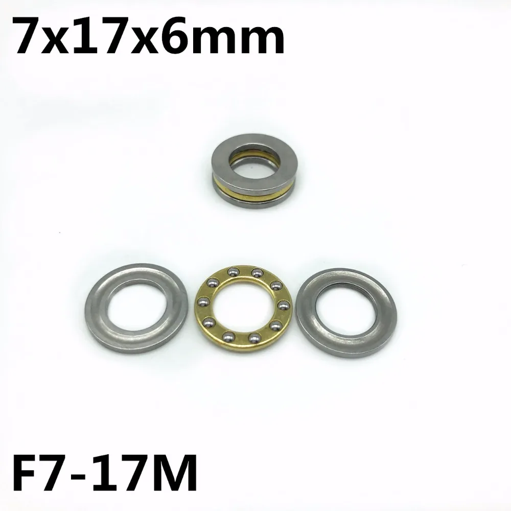 10Pcs F7-17M 7x17x6 mm Axial Ball Thrust Bearing plane thrust ball bearing High quality