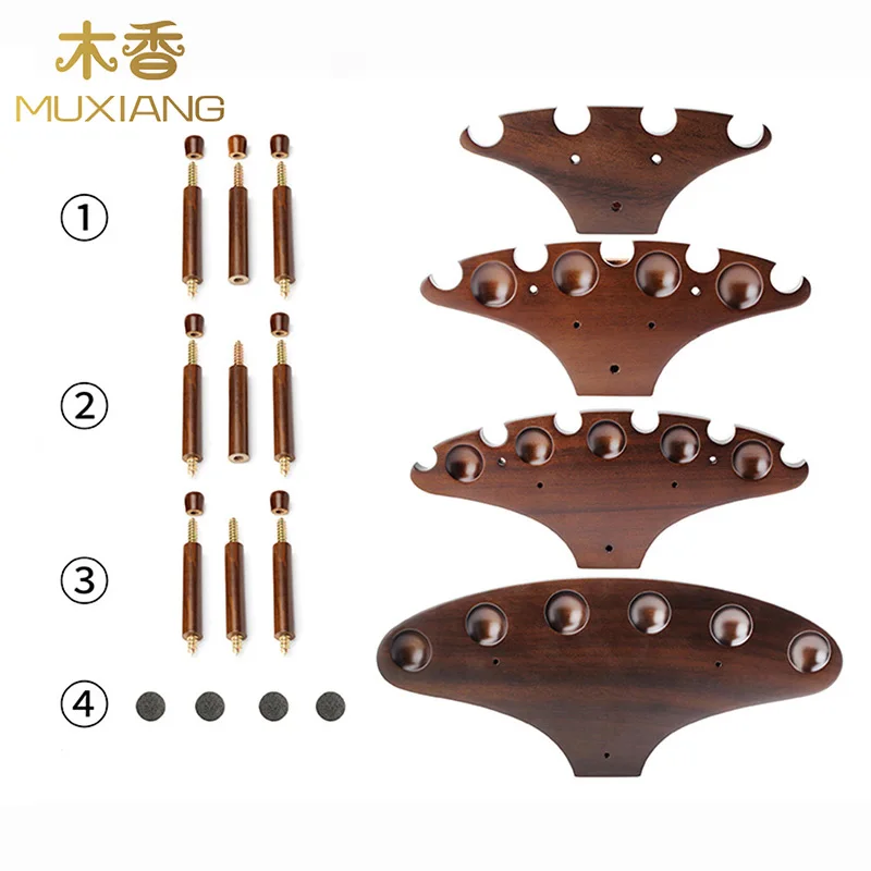 MUXIANG Good Quality walnut wood Pipe Rack  Handmade Dismountable High-class Smoking 15 Pipe Rack Stand for Pipes rack fa0082