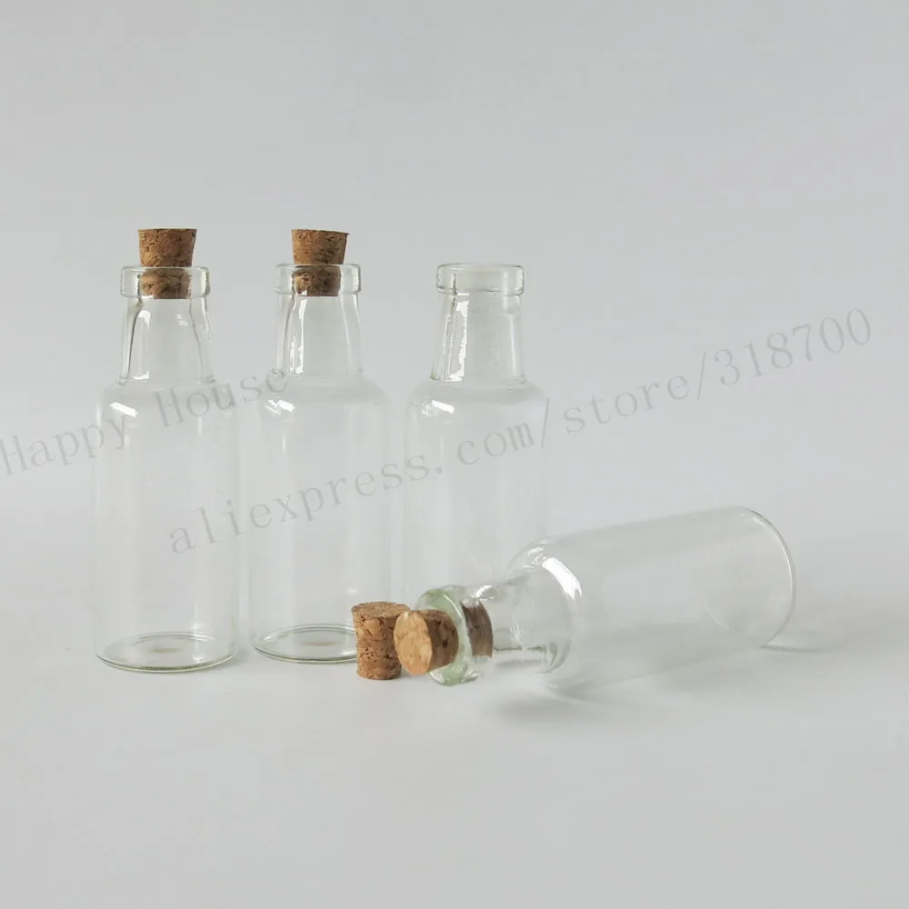 360pcs 12ml  Clear Glass Bottle With Cork Stopper Bottle Mason Decoration Containers Bottles Wishing Candy Ornaments Jars