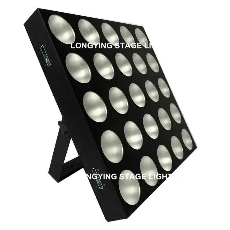 2pcs/Lot 5x5 LED Matrix Blinder Wall Wash Panel 25x10w Quad Color RGBW 4IN1 DMX512 Professional Stage Beam Light