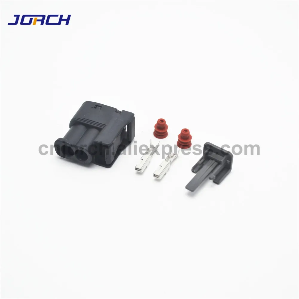 10 Sets 2 Pin Female Injector Auto Connector 90980-11246 7283-8226-30 For Toyota 2JZ-GE Matrix Lexus SC300 Hyundai Mazda RX7 S6