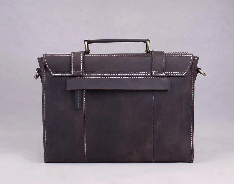 Vintage Crazy horse Leder umhängetasche männer Aus Echtem Leder schulter Taschen männer umhängetasche Tote büro tasche tote Handtasche braun