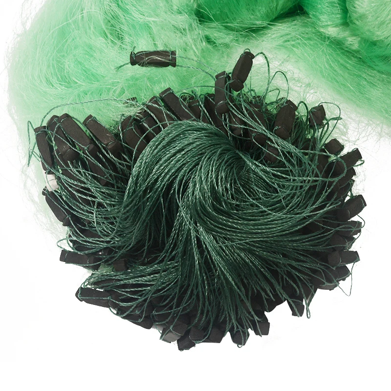 95M 3M Depth 3 Layers Sinking Fishing Net Monofilament Fishing Gill Network with Floats Sinkers Fish Trap Gillnet Fishing Tools