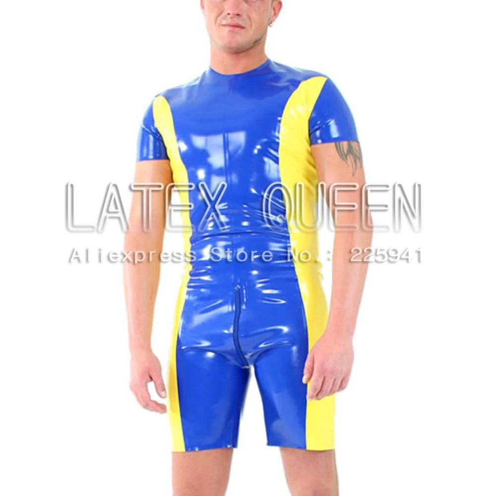 rubber leotard straitjacket costume for man