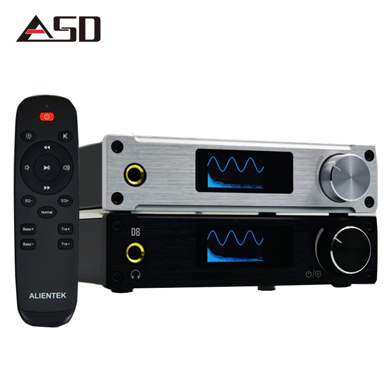 Alientek D8 Full Digital Power Class D Amplifier USB DAC Audio Headphone Amplifier input XMOS XU208 Coaxial Optics AUX 80W