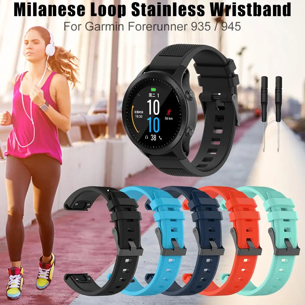 Mode Weiche Silikon Ersatz Sport Uhr Strap Handgelenk Band für Garmin Forerunner 945 935 Smart Uhr Armband Zubehör