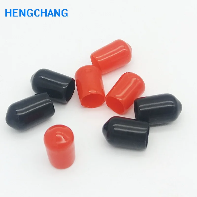 6mm Protective Cover Rubber Covers Dust Cap For SMA Connector Metal Tubes Cable End Cap 100pcs/lot