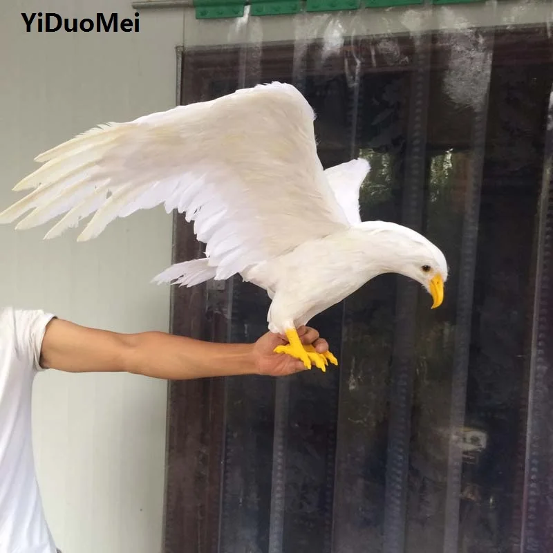 

foam&feathers white eagle large 45x90cm spreading wings eagle handicraft prop garden decoration gift p0774