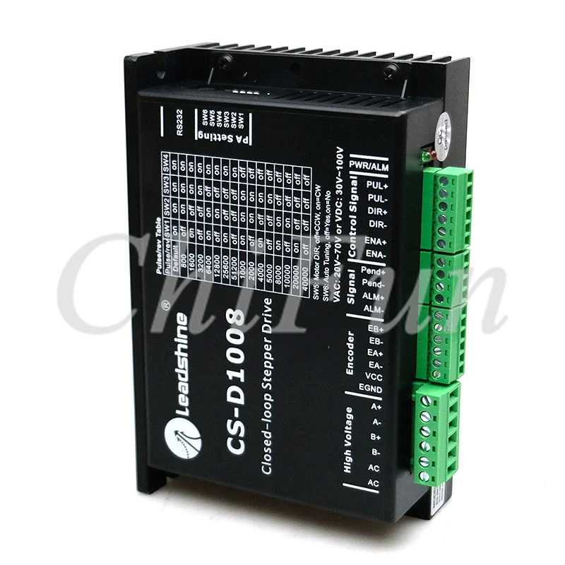 Leadshine CS-D1008 V3.0 version closed loop 2-phase stepper drive controller 20-80 VAC or 30-100 VDC