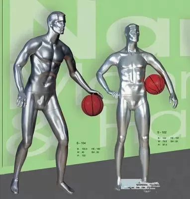 New High Level Fiberglass Male Abstract Sports Mannequin Manikin Dress Form Display