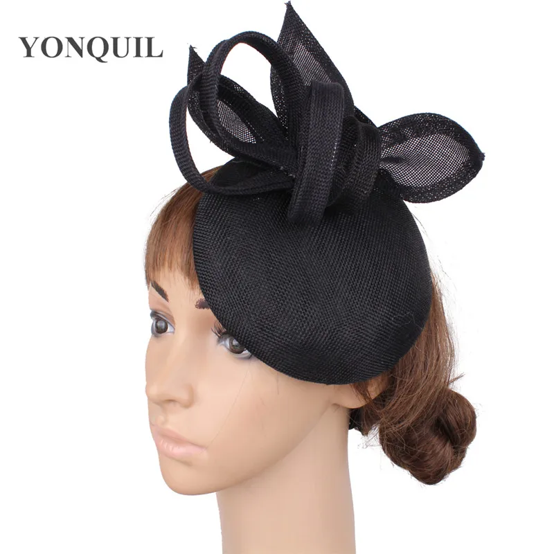 Lila Nachahmung Sinamay Fascinator Kopf bedeckung für Kentucky Derby Kirche Hochzeits feier Rennen Frauen Braut ereignis Anlass Hut – Detail 25