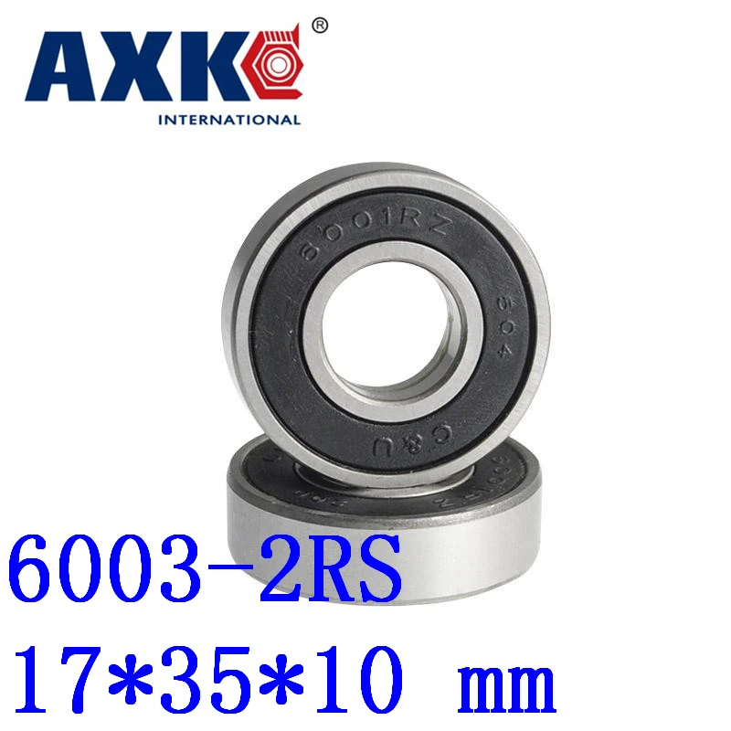 High-Quality Deep Groove Ball Bearing 10PCS 6003RS 6003 2RS Rubber Sealed 17x35x10mm Bearings for General Purpose Applications