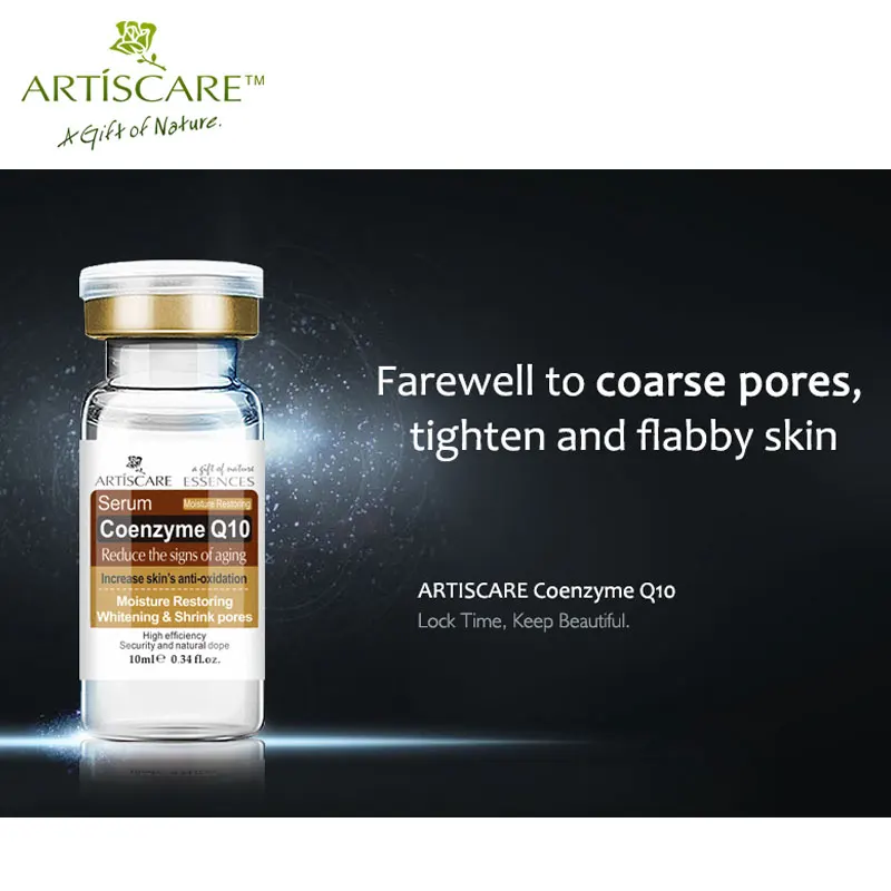 ARTISCARE Coenzyme Q10 3Pcs Serum anti aging and minimize pores essence tighten and flabby skin Best Skin Care cream