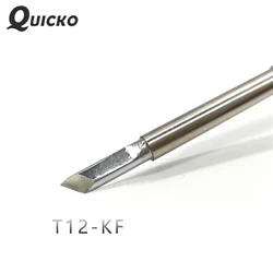 QUICKO T12 lutowanie elektroniczne porady T12-KF kształt K serii lut żelazny końcówki spawania narzędzia dla FX907/9501 uchwyt T12 stacja