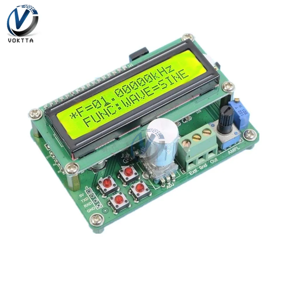 FYE050 DDS Function Signal Generator Module 0.01Hz~50KHz Generator Pulse Frequency Square Wave Waveform LCD Display