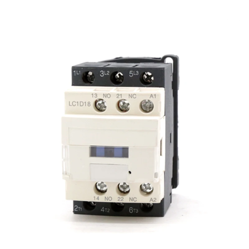LC1-D18 AC Magnetic Contactor Three-phase Contactors AC motor starter Relay Contactor 18A AC220V/380V 1NO+1NC