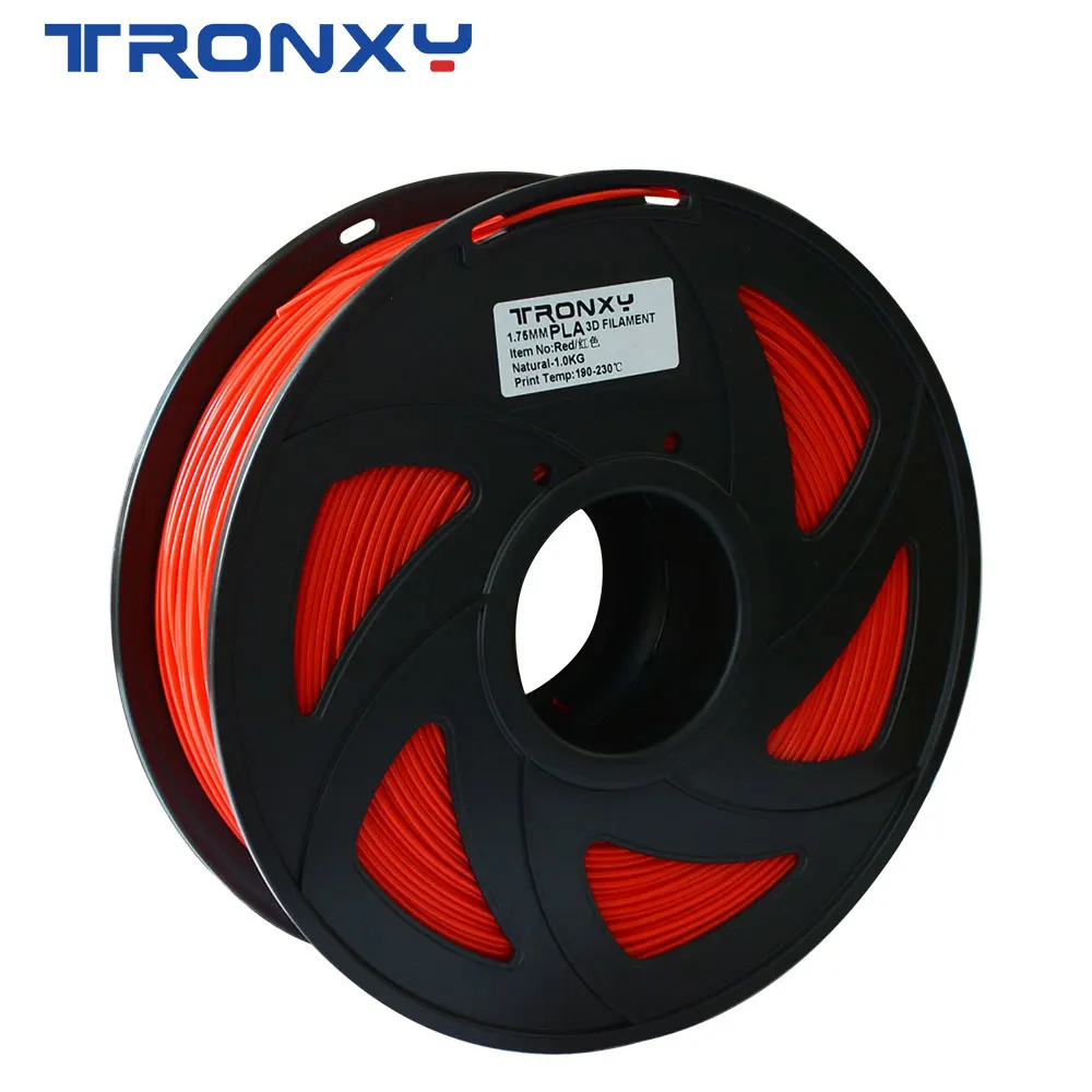 Tronxy  1KG PLA Filament 1.75mm For 3D Printer 3D Printer Extruder Pen Rubber Consumables Material for Printing Plastic Black