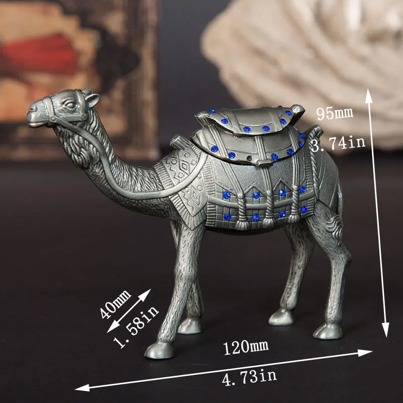 Desert Camel Trinket Box Vintage Metal Jewelry Storage Case Wedding Ring Holder Home Table Decor Mystery Box