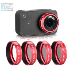 Neutral Density ND4 + ND8 + CPL + MCUV Ultraviolet Polarizer Lens Filter Kit for Xiaomi Mi Mijia 4K Mini Sport Action Camera