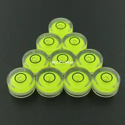 HACCURY (100pieces/lot) High Accuracy Spirit Level of Beads Mini Bubble Level Tools Horizontal Instrument diameter 12mm 15mm
